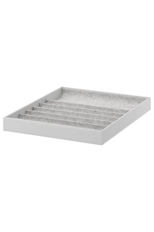 Raf İçi Bölmeli Ünite Açık Gri Ölçü 40x53x5Cm Takı-Gözlük-Saat Düzenleme Kutusu Yumuş