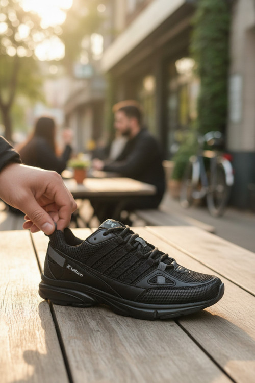 Ortopedik Yüksek Esnek Tabanlı Erkek Sneaker