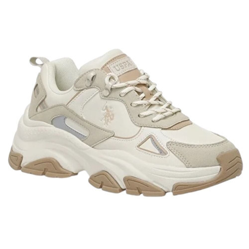 U.S Polo Assn Kalista 6FX Bej Kadın Spor Ayakkabı