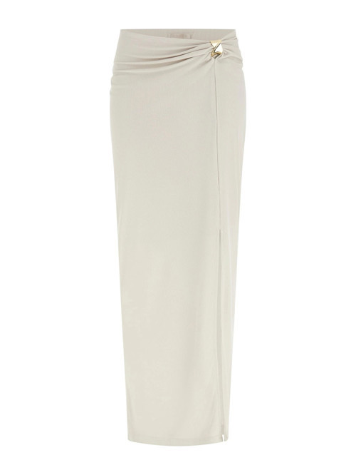 Brigitte Midi Kadın Krem Etek W6GD15K2936-A115
