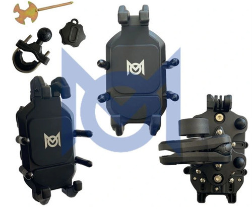 Motosiklet Scooter Gidon Bağlantılı Telefon Tutucu (Titreşim Modüllü) (M.O)