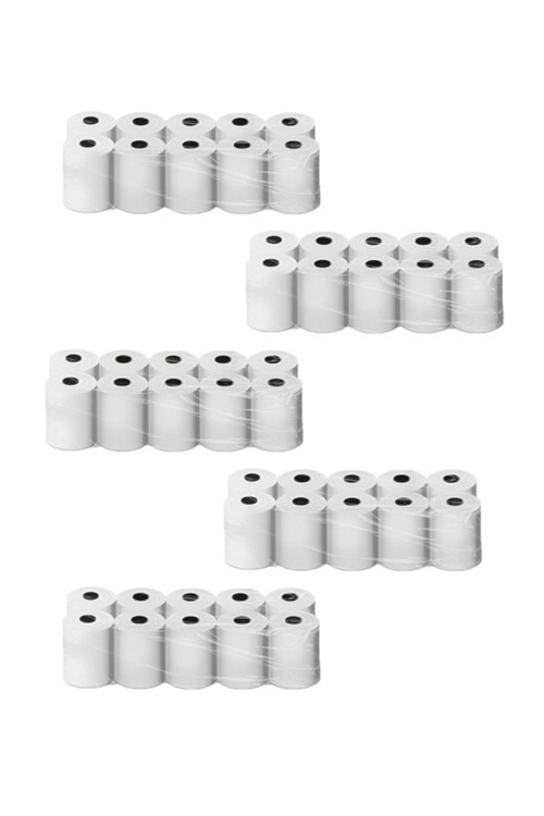 80x30 ( 50 Adisyon Rulosu ) Adisyon Kağıdı Termal Pos Kağıdı 5 Paket