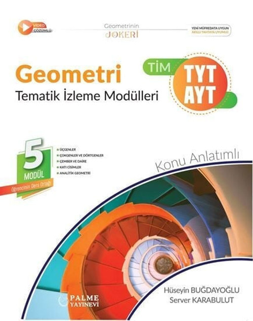 Palme YKS TYT AYT Geometri Joker Tematik İzleme Modülleri Palme Yayınları