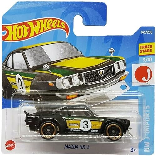 - Mazda Rx-3 - Hw J-Imports 5/10 - Hcv78 - Short Card - Castrol - Yokohama - Jdm-Legends