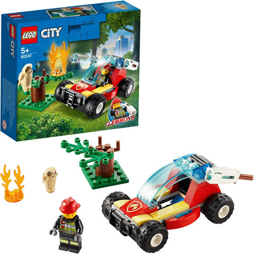 ® City Orman Yangını 60247 - Çocuklar İçin Yaratıcı Oyuncak Yapım Seti (84 Parça)