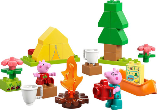 ® Duplo Peppa Pig Kamp Gezisi 10452-2 Yaş Ve Üzeri Kız Ve Erkek Çocuklar İçin Çadır, Kano, Kamp A