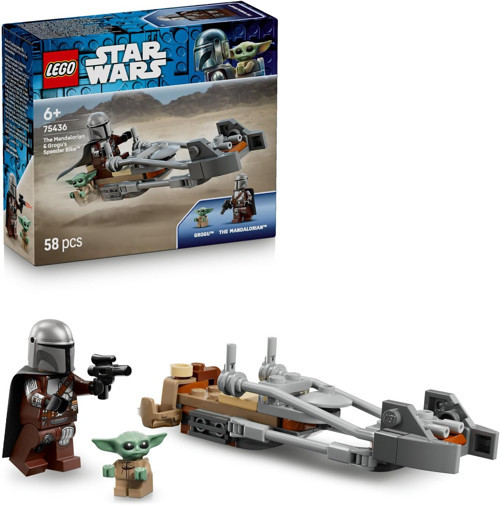 ® Star Wars Mandalorian Ve Grogu’Nun Hız Motoru 75436-6 Yaş Ve Üzeri Çocuklar İçin Blaster Silahl