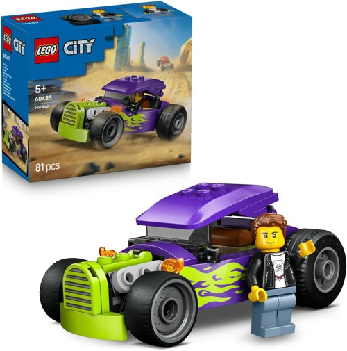 ® City Hot Rod 60485 – 5 Yaş Ve Üzeri Erkek Ve Kız Çocuklar İçin Sürücü Minifigürü Ve Ayrıntılı Y