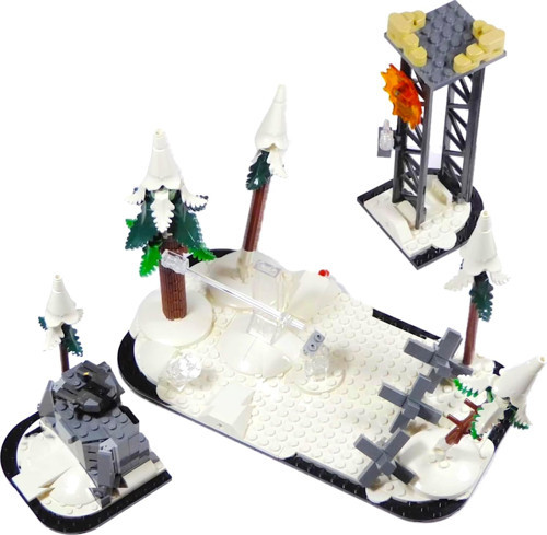 ® Marvel - 291 Karlı Orman Yolu Diorama (Minifigürsüz)