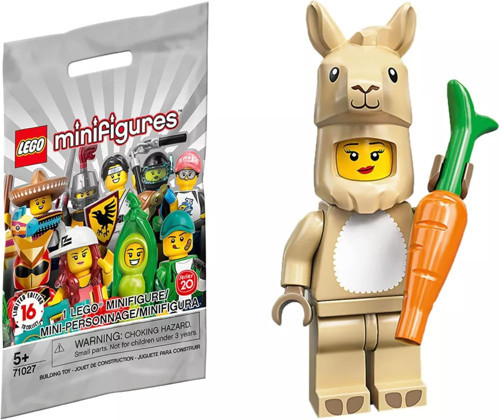 ® 71027 Minifigür Seri 20 7 - Llama Costume Girl Minifigür
