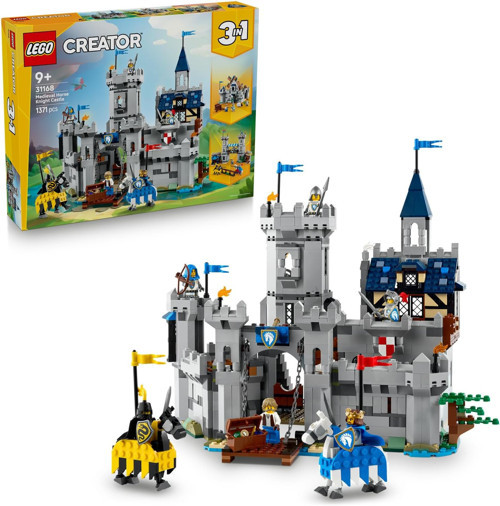 ® Creator 3'Ü 1 Arada Orta Çağ Atlı Şövalye Kalesi 31168-9 Yaş Ve Üzeri Çocuklar İçin Hem Cirit S
