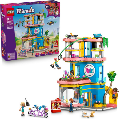 ® Friends Heartlake Şehri Kulüp Evi 42689 – 8 Yaş Ve Üzeri Çocuklar İçin Autumn, Nova, Al