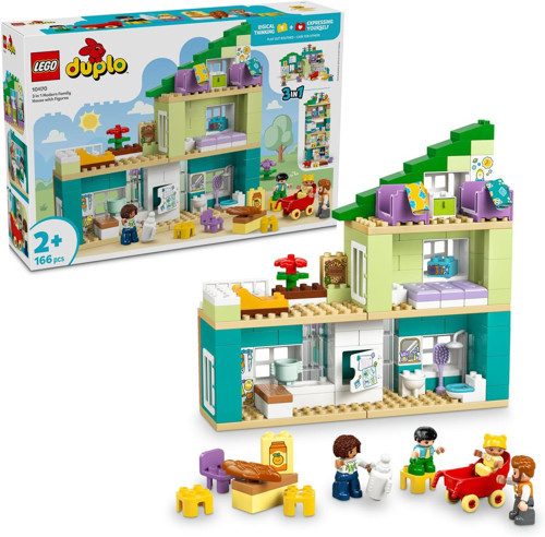 ® Duplo Kasabası 3’Ü 1 Arada Figürlü Modern Aile Evi 10470-2 Yaş Ve Üzeri Çocuklar İçin Biberon V