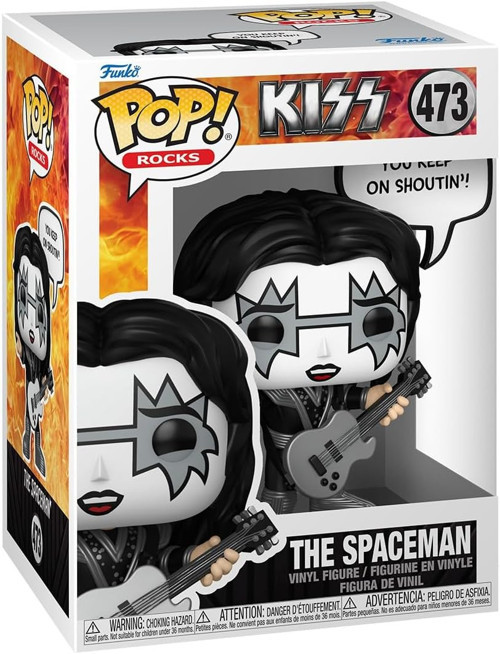 Pop! Sayings: The Spaceman - (R&R All Night) - Kiss - Koleksiyon Vinil Figür - Hediye Fikri -