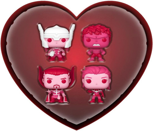 Pocket Pop Figür: Marvel Classic Valentines Box 4Pc