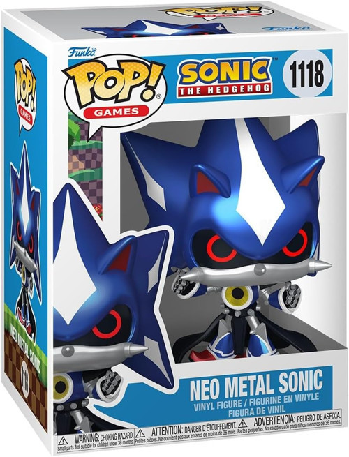 Pop! Games: Sonic - Neo Metal Sonic - Metalik - Sonic The Hedgehog - Koleksiyon Vinil Figür -