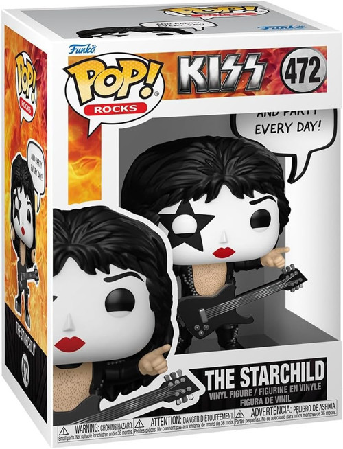 Pop! Sayings: The Starchild - (Rock And Roll All Nite) - Kiss - Koleksiyon Vinil Figür - Hediy