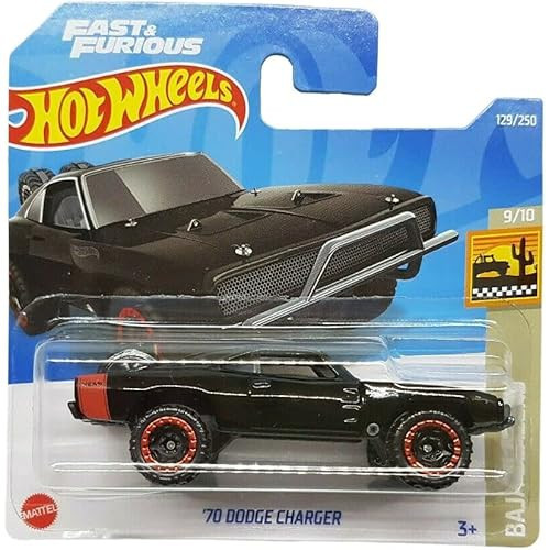 - ´70 Dodge Charger - Baja Blazers 9/10 - Hcv70 - Short Card - Fast & Furious - Mattel 20