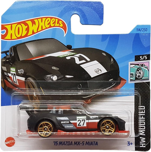 - ´15 Mazda Mx-5 Miata - Hw Modified 5/5 - Hkh87 - Short Card - Sparco - Greddy - Mattel