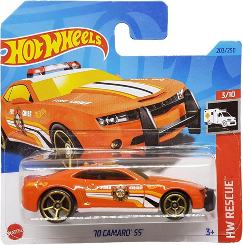 - ´10 Camaro Ss - Hw Rescue 3/10 - Hkj19 - Short Card - Gm - Fire Chief - Mattel 2023 - 1