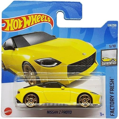 - Nissan Z Proto - Factoty Fresh 5/10 - Hct13 - Kısa Kart - Sarı - Mattel 2022