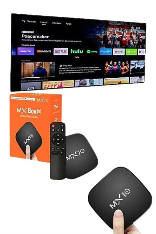 Mx Box Android Tv Media Sound 4K Ultra Hd Görüntü Kaliteli