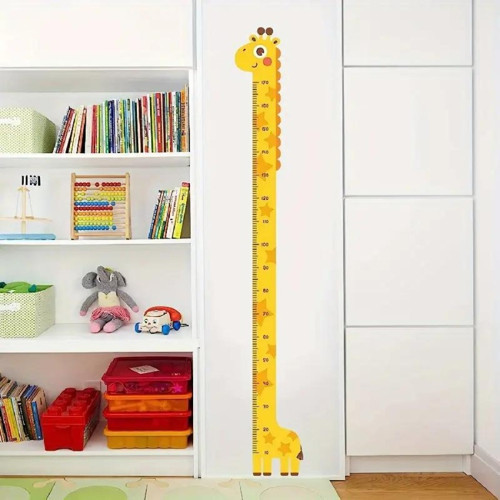 Büro Ev Ofis Hediyesi için Zürafa Boy Sarı Ölçü Sticker