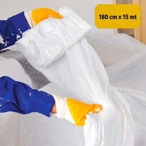 Boya Badana Eşya Koruma Yapışkanlı Örtü 180 Cm X 15 Mt