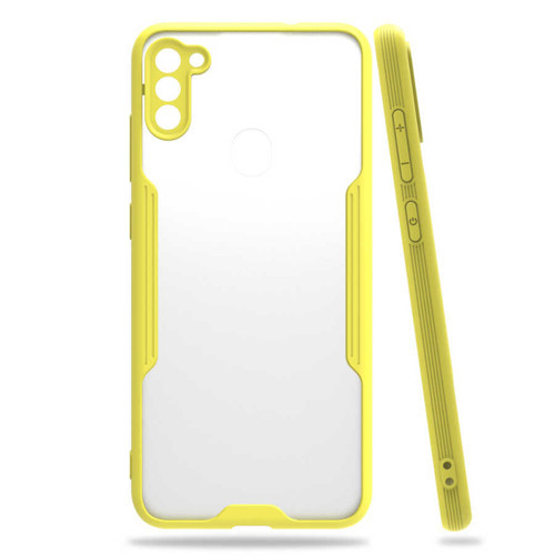 Galaxy A11 / Galaxy M11 Kılıf Parfe Kenarları Pastel Renk Silikon Kılıf