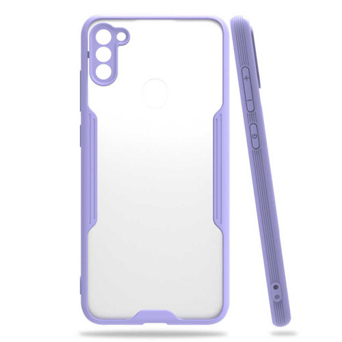 Galaxy A11 / Galaxy M11 Kılıf Parfe Kenarları Pastel Renk Silikon Kılıf