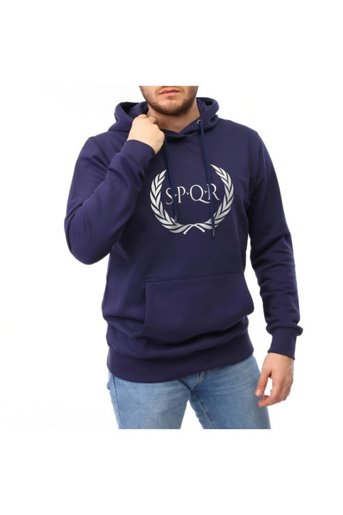 Tılya - Erkek Lacivert Spor Sweatshirt - Sqks101-193