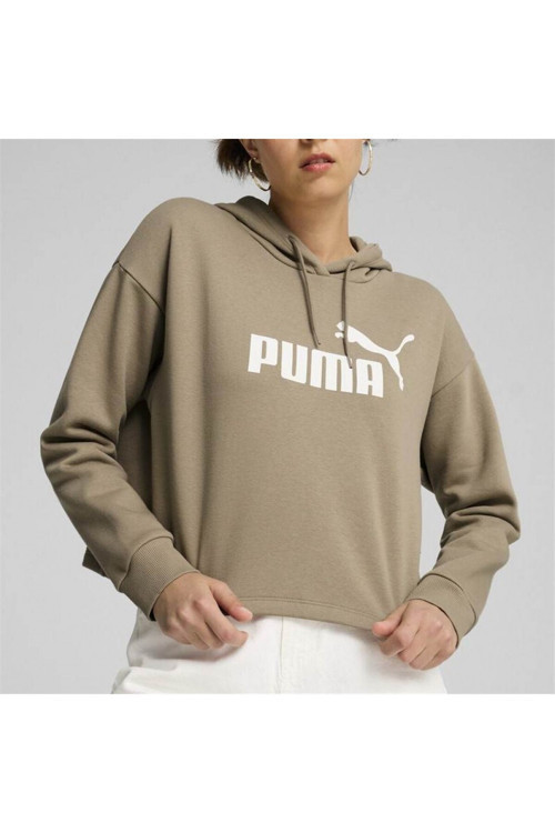Ess Cropped Logo Hoodie Oak Branch Kadın Spor Sweatshirt - 586869 67