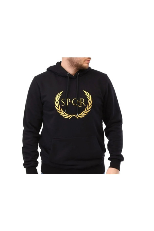 Tılya - Erkek Siyah Spor Sweatshirt - Sqks101-005