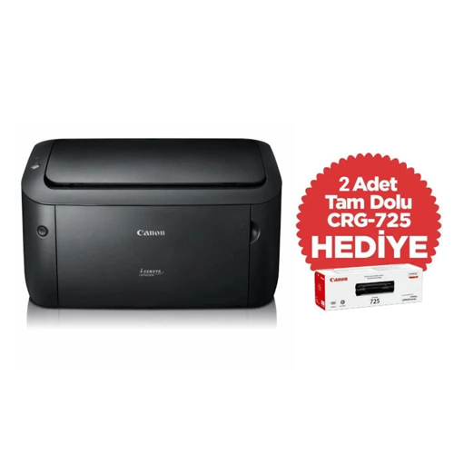 i-SENSYS LBP6030B, Lazer Yazıcı (Siyah), Orjinal +2adet CRG725 Toner Hediyeli (Dakikada 18 Sayfa)