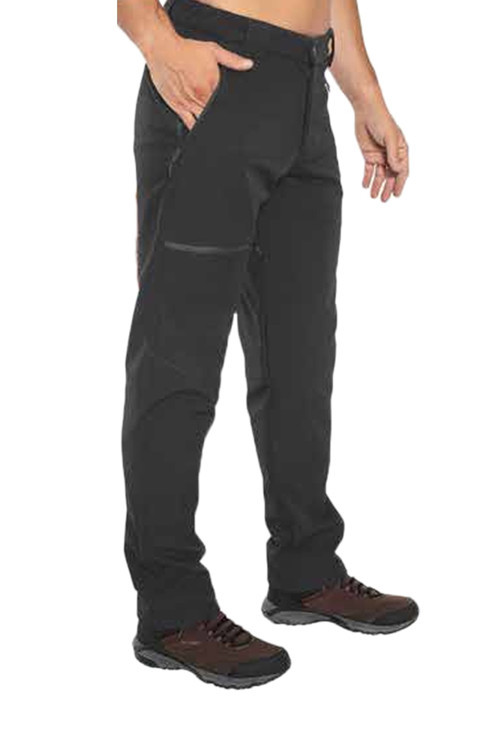 Softshell Antrasit Kışlık Polarlı Outdoor Pantolon - 2228-06
