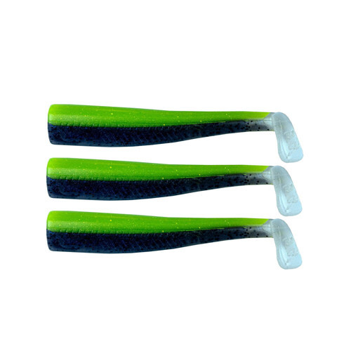 3x Bodies Roller Shad 85-Lime Black Glass UV