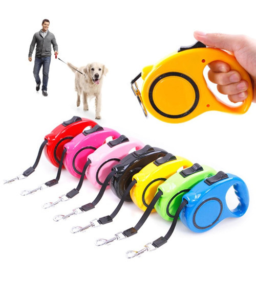 3 Metre Düz Model Makaralı Gezdirme Köpek Tasması