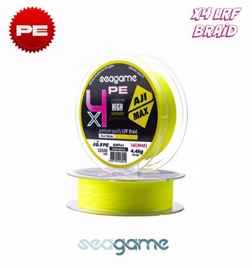 AJI MAX X4 PE 125M #0.1 FLUO YELLOW Aji Misinası