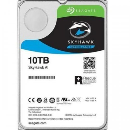 SKYHAWK AI, ST10000VE0008, 3.5&quot;, 10TB, 256Mb, 7200Rpm, Güvenlik, HDD