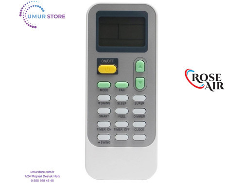 RoseAir AUC-48UR4RKC8 Uyumlu Kaset Tipi Klima Kumandası