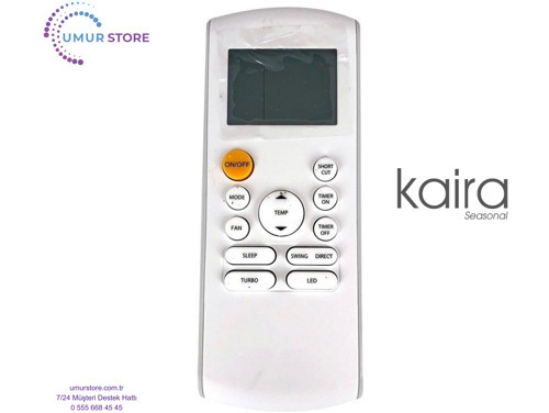 Kaira RG57A16/BGEF Uyumlu İnverter Klima Kumandası