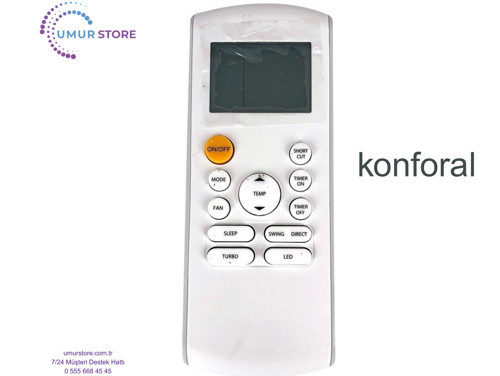 Konforal KFLSP1201HWI Uyumlu İnverter Klima Kumandası