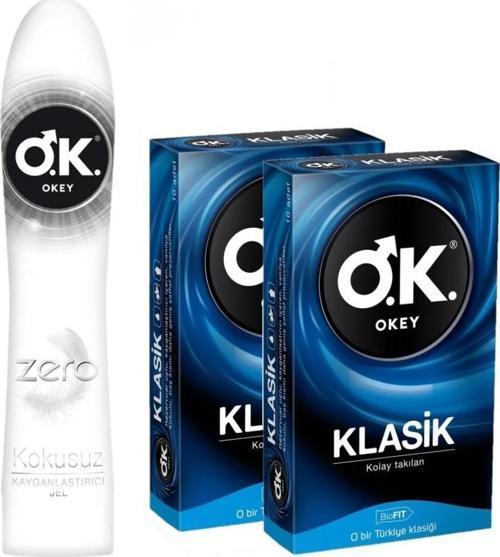 Zero Kayganlaştırıcı Jel 100ML ve Klasik Prezervatif 10lu - 3lü Set