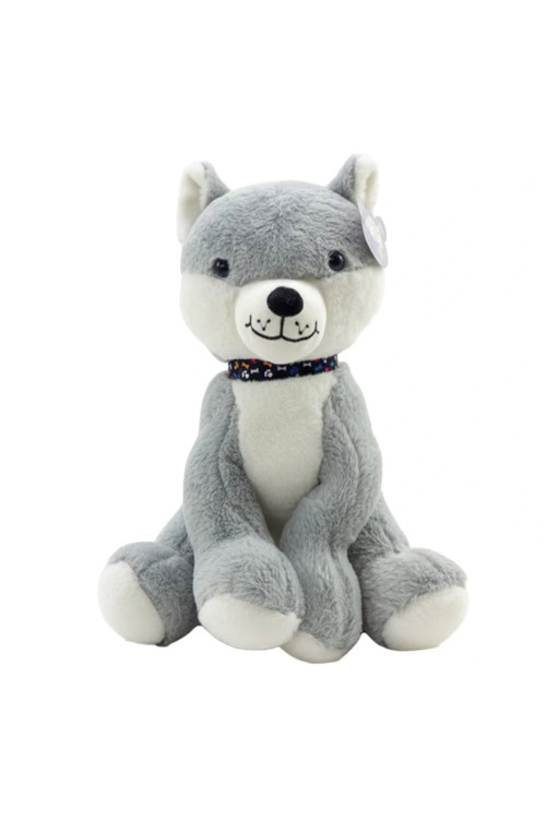 Sevimli Peluş Sibirya Kurdu 50 cm Uyku Arkadaşım