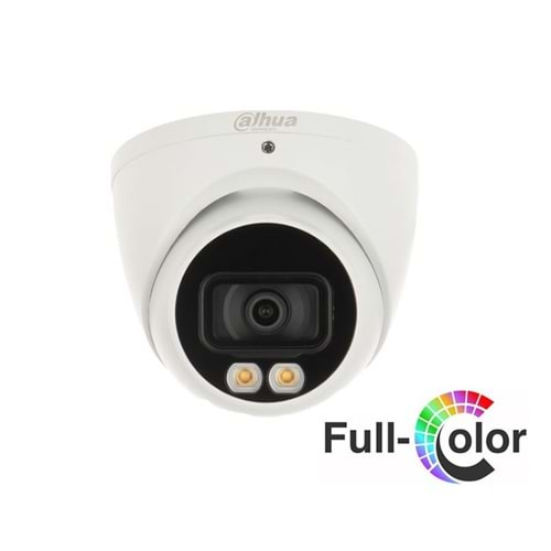 HAC-HDW1209TQP-A-LED-0280B 2Mpix  40 Mt Gece Gör., 2,8mm Lens, Full Color,Dahili Mikrofon, 4 IN 1, Dome Kamera