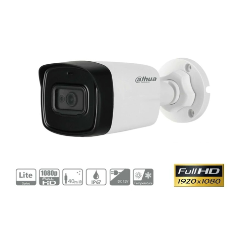 HAC-HFW1200TL-0360B 2Mpix 40 Mt Gece Gör., 3,6m Lens, Bullet Kamera