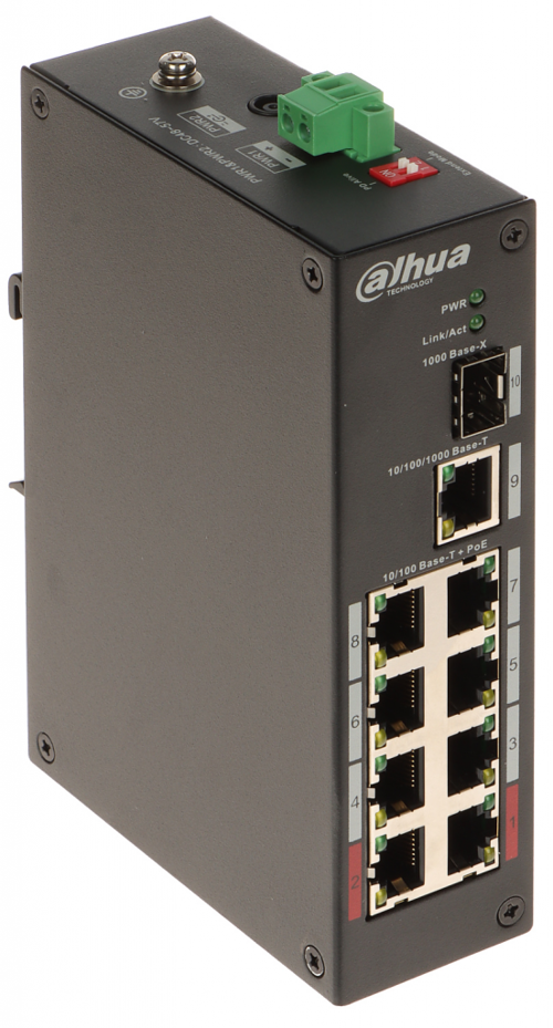 PFS3110-8ET-96-V2 8FE PoE Port (8xPoE 96W)  1GE Uplink, 1GE SFP Yönetilemez Switch