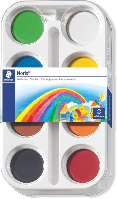 8870 K8 Noris Clup Sulu Boya 8'Li , Paletli Boya Tablet Çapı 44Mm