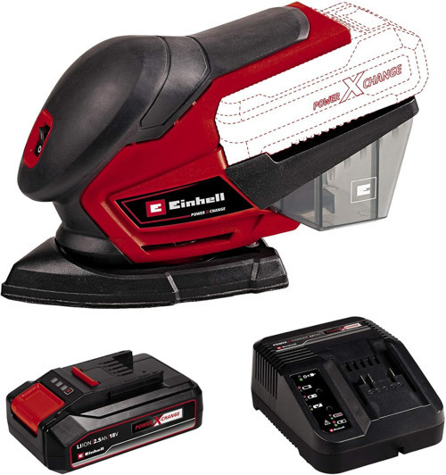 Te-Os 18/150 Li - Solo, Akülü Çok Amaçlı Zımpara Ve Einhell 18V 2,5 Ah Pxc Starter Kit (Başl