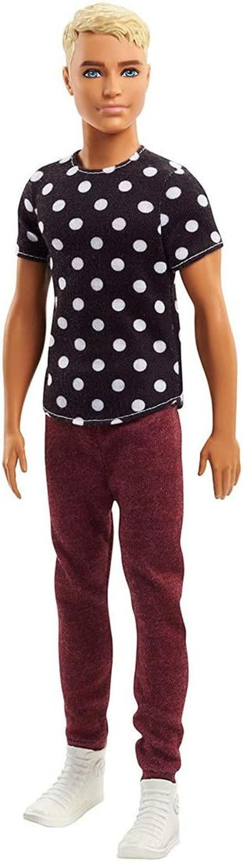 Fjf72 Barbie Ken Moda Tutkunlarına Bebek In Siyah Shirt Noktalı
